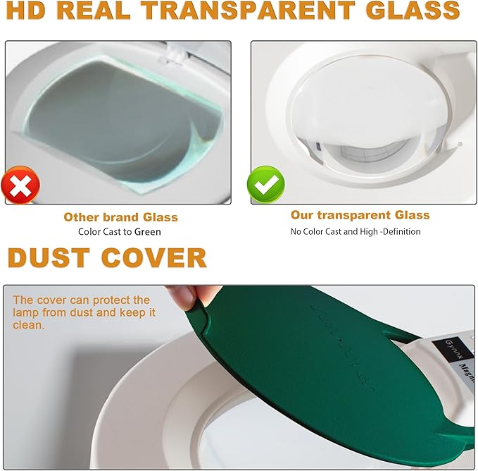 10X Magnifying Glass with Light and Stand, LED Dimmable Lighted Desk Lamp with - Image 6