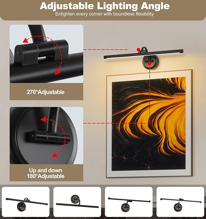23.62 Inch Dimmable Lights For Pictures On Wall Hard Wired Gallery Light Modern - Image 4