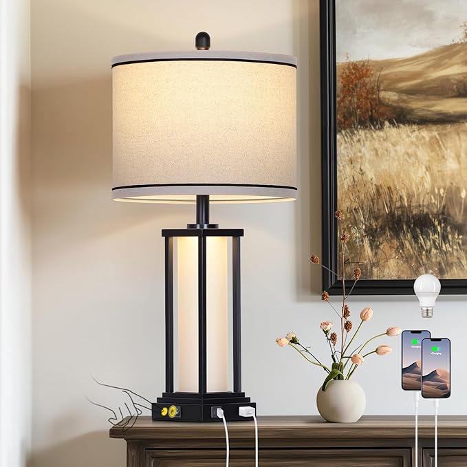 27" Tall Vintage Table Lamp by Cinkeda