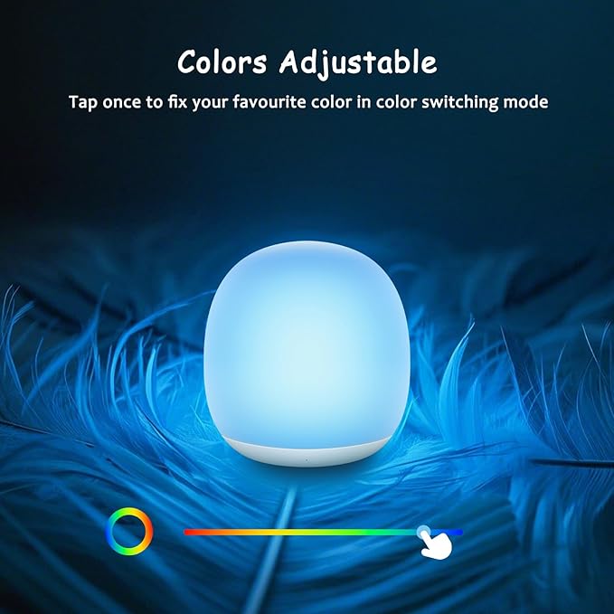 Night Light for Kids, Baby Egg Night Light for Nursery, 7 Colors - Image 3