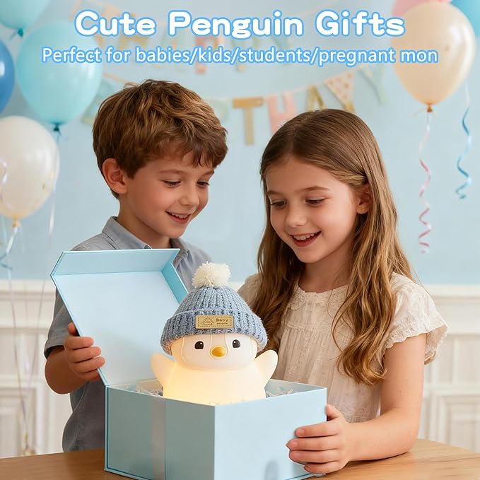 Penguin Night Light for Kids, Adorable Penguin Lamp - Image 6