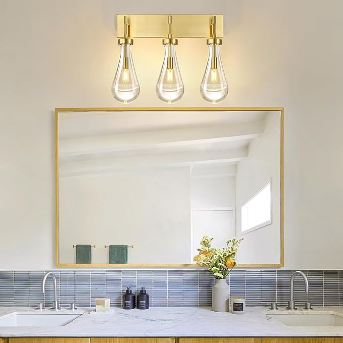 Raindrop Wall Sconces Gold Crystal Sconces Wall Decor Modern Lighting Glass - Image 3