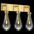 Raindrop Wall Sconces Gold Crystal Sconces Wall Decor Modern Lighting Glass by HomeofBeautifulLighting