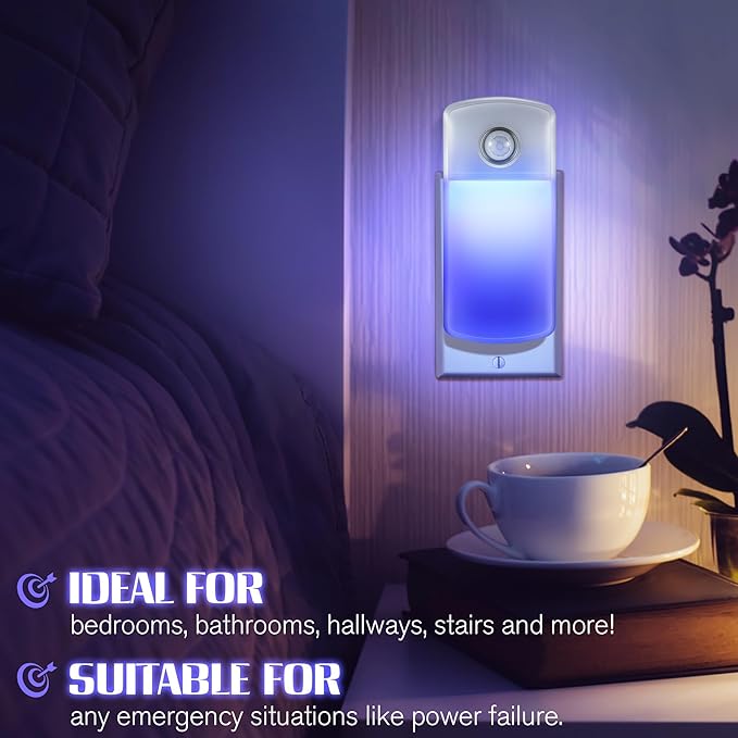 Enhon Emergency Power Failure Night Lights, 5-in-1 Multi Color LED Light - Image 9