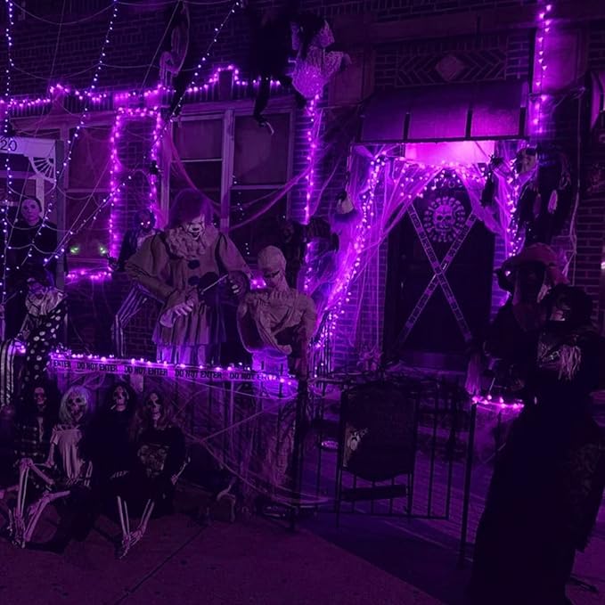 Dazzle Bright Purple Halloween Fairy String Lights, 4 Pack Total 80FT 240LED - Image 7