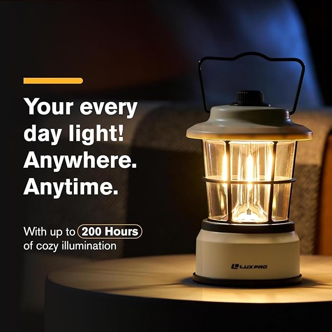 LUXPRO Retro LED Lantern - Image 2
