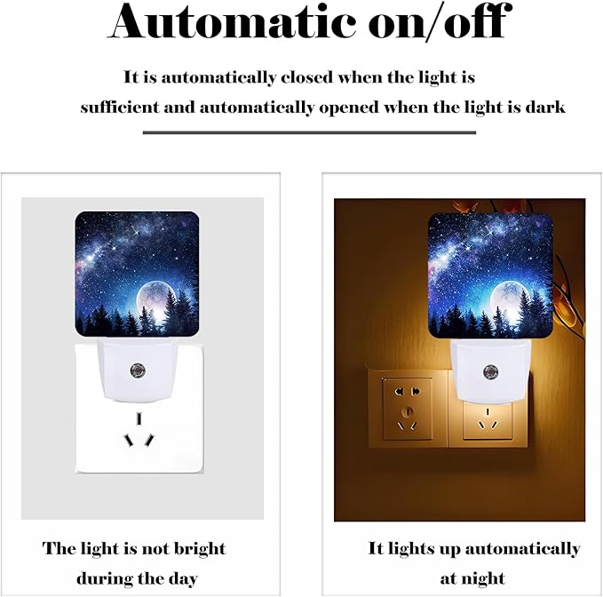 Sea Stars and Moon Night Light, Plug Into Wall - Image 3