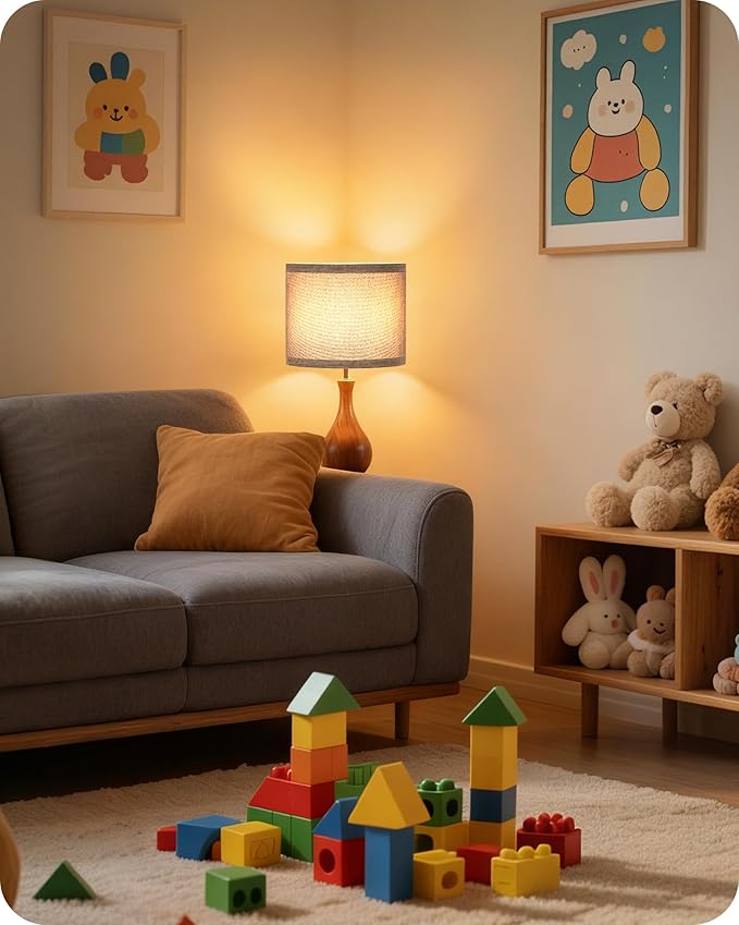 Small Table Lamp, 14.2" Cute Little Desk Lamp - Image 9