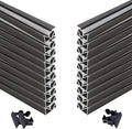 20 Pack 3.3ft/1 Meter Invisible Recessed YW-Shape LED Aluminum Channel System by KSDLMPA