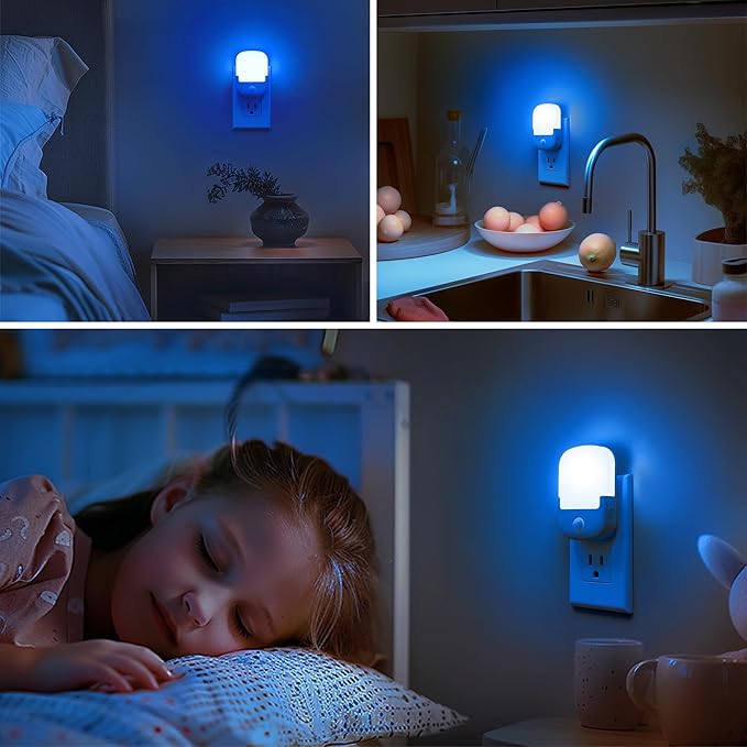 Briignite Blue Motion Sensor Dusk to Dawn Dimmable Led Night Light 2Pack - Image 6