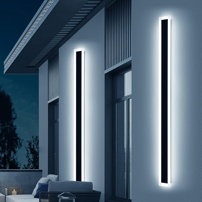 Upgrade Widened 2 Pack Modern Outdoor Wall Light, 71inch Minimalist LED Wall - Image 7