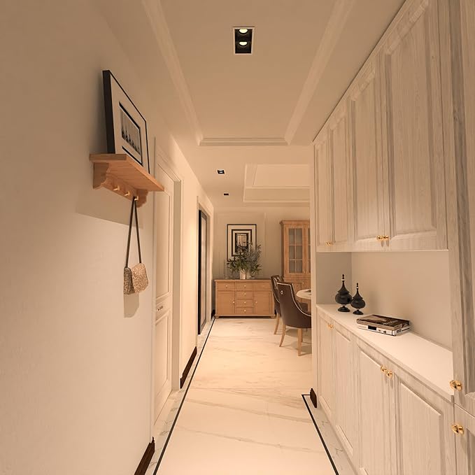 LED Square Recessed Lighting, 24W Adjustable Downlight, Aluminum Recessed - Image 8
