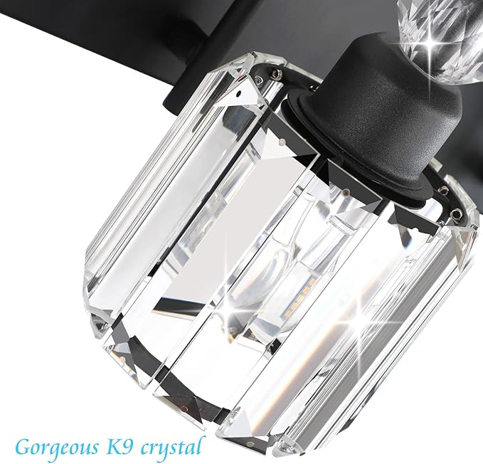 Ralbay Modern Crystal Vanity Light 3-Lights Modern Crystal Vanity Lights - Image 6