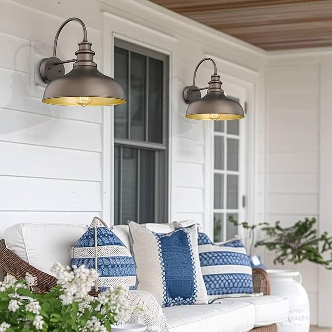 Bestshared Outdoor Barn Light, Outdoor Wall Sconce, Farmhouse Porch Wall lamp - Image 6