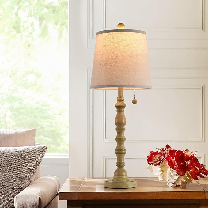 Terpsichore Lamps for Living Room Modern Farmhouse Table Lamp Bedside Reading - Image 2