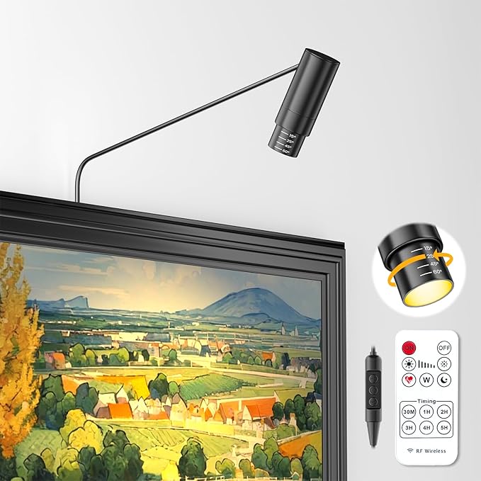 Zoomable Picture Light Spotlight, Plug in LED Picture Lights by CreateComfortableLifestyle