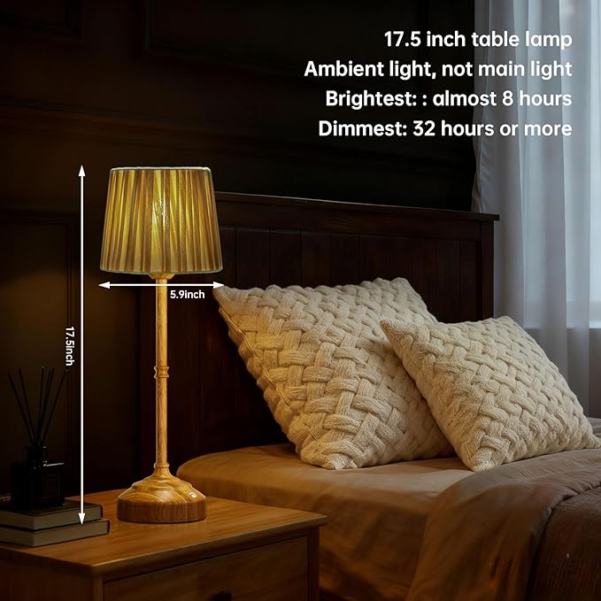 Cordless Rechargeable Mini Lamp, Small Touch Desk Lamp - Image 2