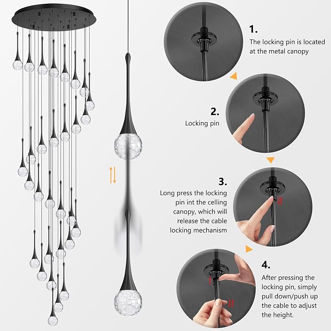 30 Light Modern Glam Crystal Chandelier - Image 7
