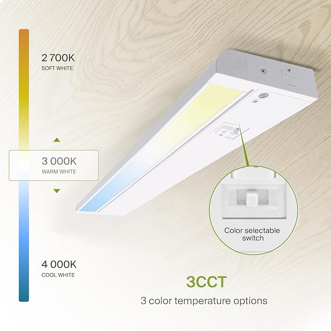 ASD Swivel LED Under Cabinet Lighting, 24 Inch 12W, Hardwired or Plug-in - Image 6