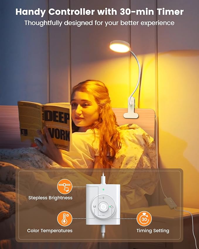 Glocusent 5W 36 LED Reading Clip on Light - Image 5