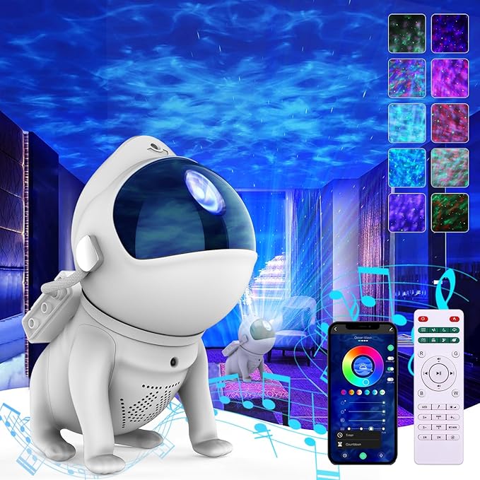Space Dog Astronaut Star Projector by SOMKTN