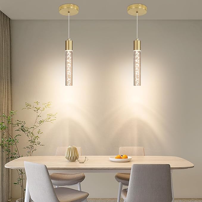Modern Kitchen Island Hanging Light, Bubble Acrylic, 3 Color Temperatures - Image 8