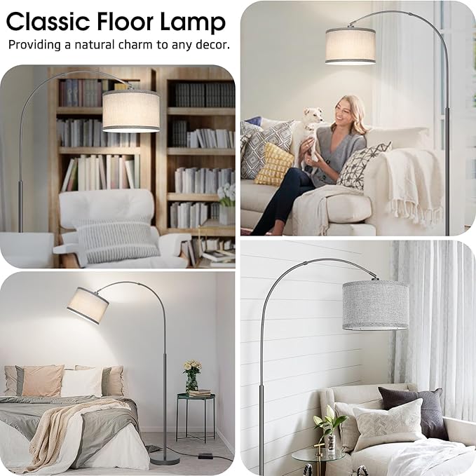 Arc Floor Lamp with Dimmer, Dimmable Floor Lamp - Image 6
