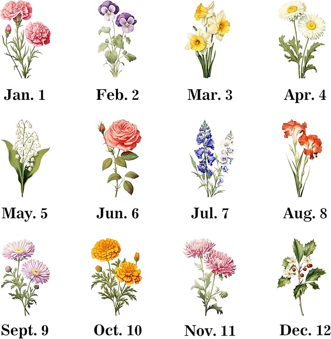 Mothers Day Birthday Gifts for Mom from Daughter Son Husband, Customized Birth - Image 2