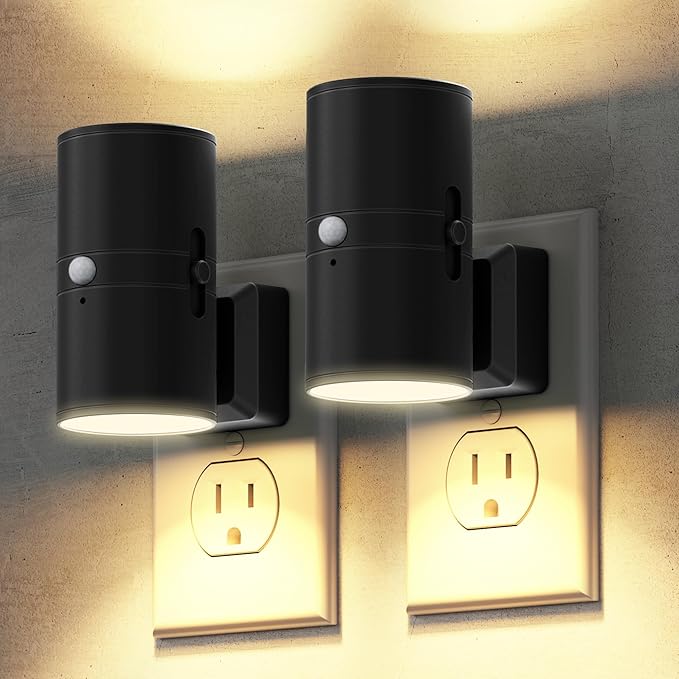 Briignite Motion Sensor Night Light, 2 Pack Motion Activated Plug in Night by WelcometoBriigniteenjoyyourshopping