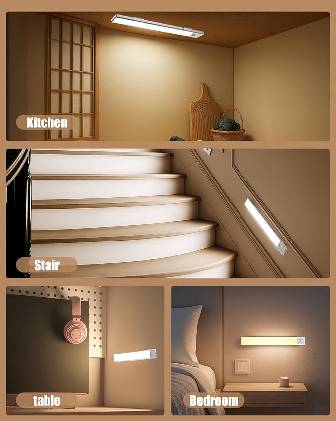Under Cabinet Lighting 8 inch Rechargeable Battery Operated Motion Sensor Light - Image 7