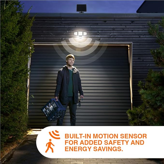 Sylvania Motion Sensor Solar Security Light, Solar Panel, 1800 LMS, Wet Rated - Image 7