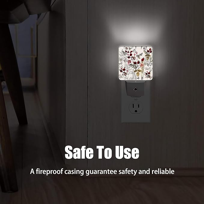 Vintage Flower Night Light, Butterfly Plug into Wall - Image 6