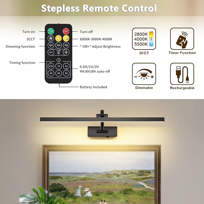 Wireless Picture Lights for Wall Battery Operated - Image 5