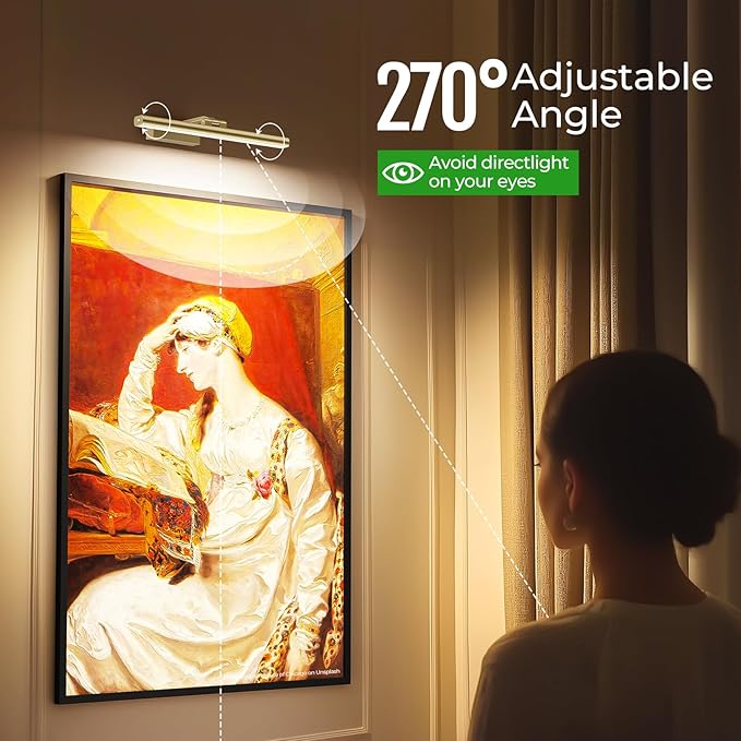 Wireless Picture Lights for Wall, Battery Operated Wall Light for Painting - Image 6