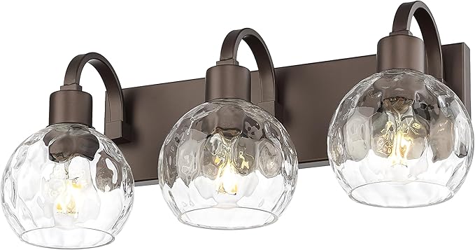 Emliviar 3-Light Bathroom Light Fixtures Over Mirror by EMLIVIAR
