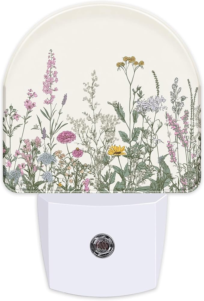 Herbs and Wild Flowers Night Light, Dusk-to-Dawn Auto Sensor Plug in Night Light by Unknown