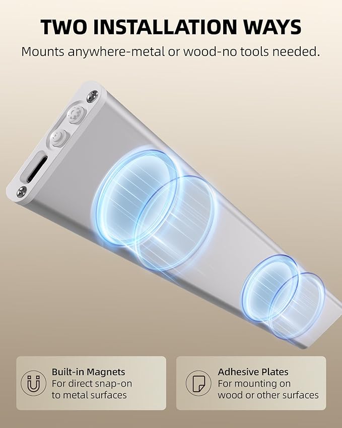 Under Cabinet Lighting, 12inch Rechargeable Motion Sensor Light Indoor - Image 7