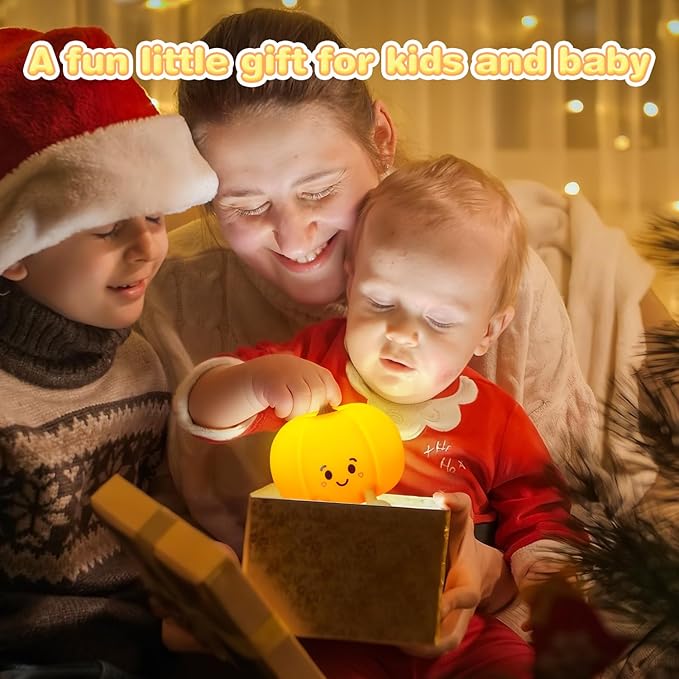 Night Light for Kids, Rechargeable Dimmable Silicone LED Nightlight, Baby - Image 5