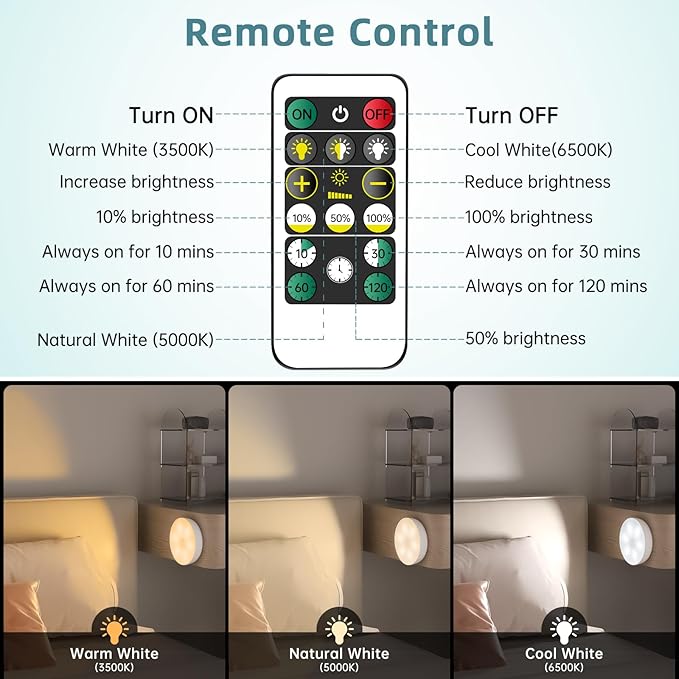 3 Colors Temperatures LED Closet Light Motion Sensor Step Light Compatible - Image 3