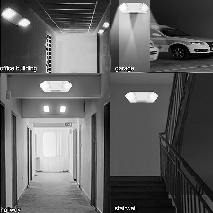 Led Emergency Lights with Battery Backup, Adjustable Commercial Exit Lighting - Image 8