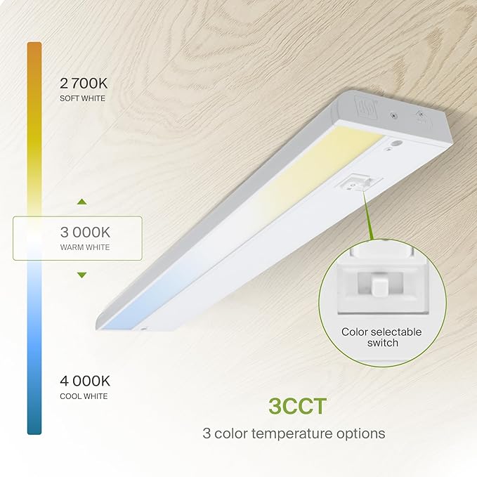 ASD 20 Pack 12 Inch LED Under Cabinet Lighting Plug in or Hardwired, - Image 6
