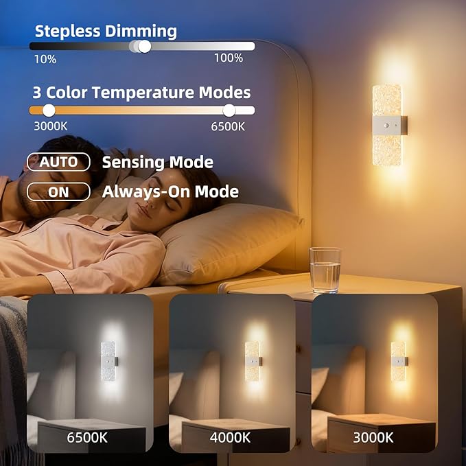 Magnetic Wall lamp Without Wiring, USB Charging Modell, Human-Sensing Ambient - Image 5