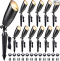 Gardenreet Die-Cast Brass Spot Light Outdoor - 12V LED Uplighting Waterproof by Gardenreet