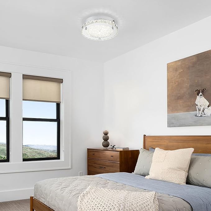 Modern Crystal Flush Mount LED Ceiling Light - Image 5