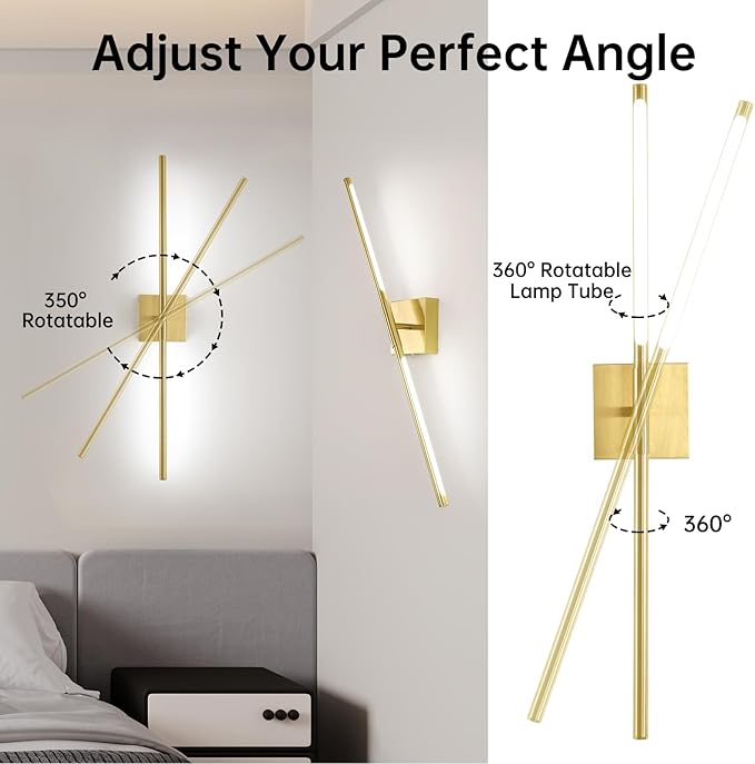 Battery Operated Wall Sconce Set of 2, 10400mAh Rechargeable Wall Sconces - Image 5