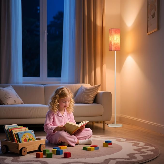 Floor Lamp, Pole Lamp with Foot Switch, Modern Standing Lamp, Minimalist - Image 6