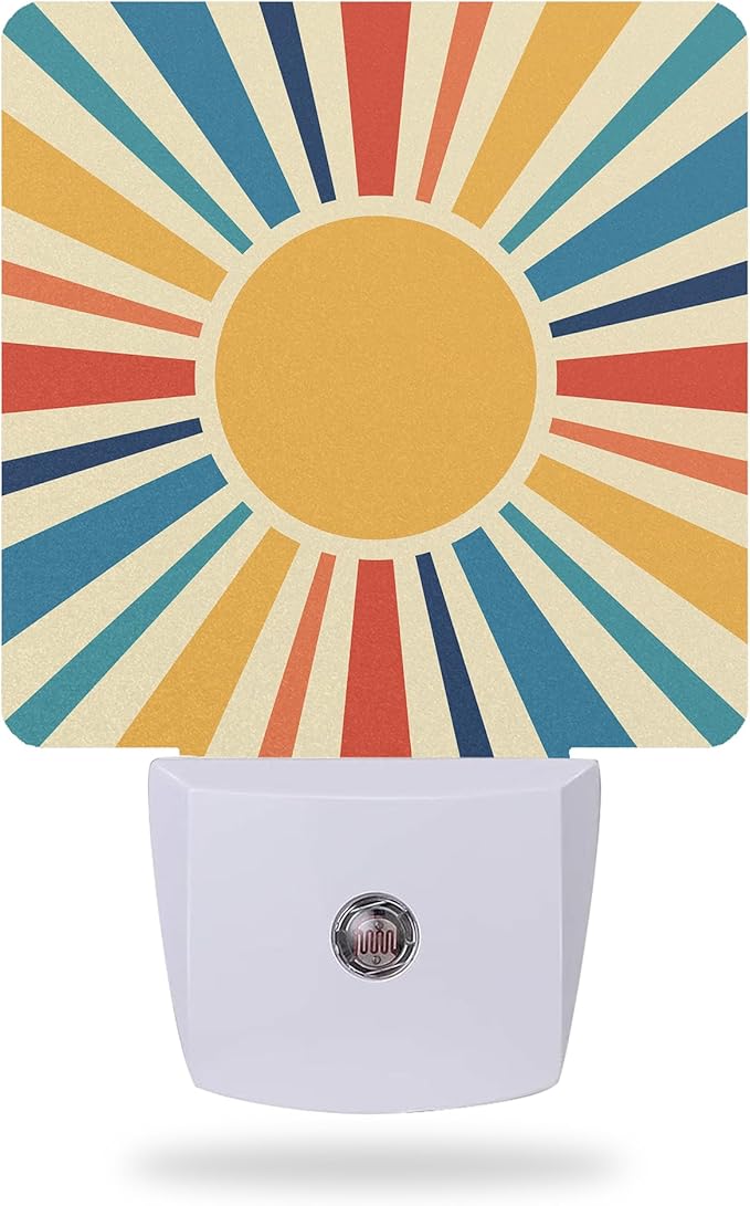 Retro Sun Burst Night Light by AOWULA
