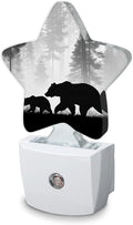 Bear Pine Tree Night Light, Plug Into Wall Decor Nightlights by SKYDAWNY