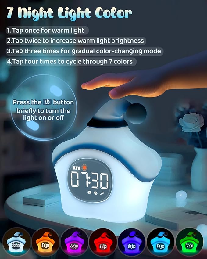 Star Alarm Clock with Night Light - Image 5