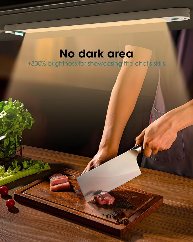 ASOKO Under Cabinet Lights, Motion Sensor Lights Plug in, Warm 2700k Dimmable - Image 6